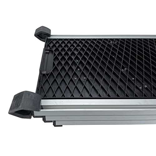 KATSU Tools Hunderampe Auto Klappbar, 70kg/150lbs Tragfähigkeit, 71cm-156cm Aluminiumlegierung Tragbar Faltbar Leichte Anti-Rutsch Oberfläche Teleskopische Hunderampe für Haustiere