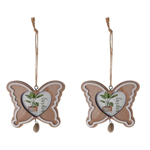 Warmhm 2pcs Wooden Photo Frame Pendant Miniature Picture Frame Wooden Frames Valentines Frame Wood Display Stand Unfinished Picture Ornaments Vintage Purses Small Photo Frame Heart-shaped