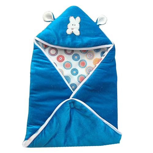 My Newborn Baby Blanket Wrapper Sleeping Bag -Blue, 0-3 Months