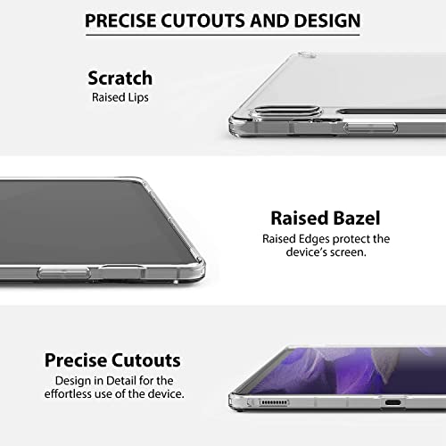 Zuslab Transparent Case Compatible With Samsung Galaxy Tab S8 Ultra Case 14.6" 2022, Soft Tpu Slim Fit Tablet Back Flexible Thin Rubber Silicone Protective Cover, Clear #TOP3