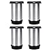 Price comparison product image Tinksky Metal Table Legs Kitchen Adjustable Feet Round Furniture Legs- 4pcs (Silver)