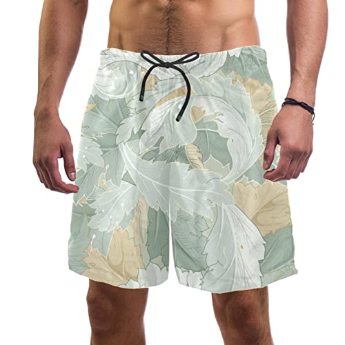 Maillots de bain pour hommes à motif plante HadHfun pour vos journées farniente au soleil
