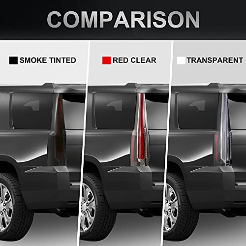 Mostplus Led Tail Lights Assembly Rear Lamp Compatible With Chevrolet Chevy Tahoe Suburban 2015 2016 2017 2018 2019 2020 | Set Of 2 (Transparent) #TOP4