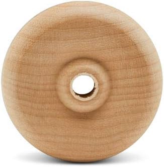Classic Mini Wooden Wheels, Great for Crafts Too, 1-3/4 Inch Diameter, 9/16 Inch Thick, 1/4 Inch Hole, Pack of 12, by Woodpeckers