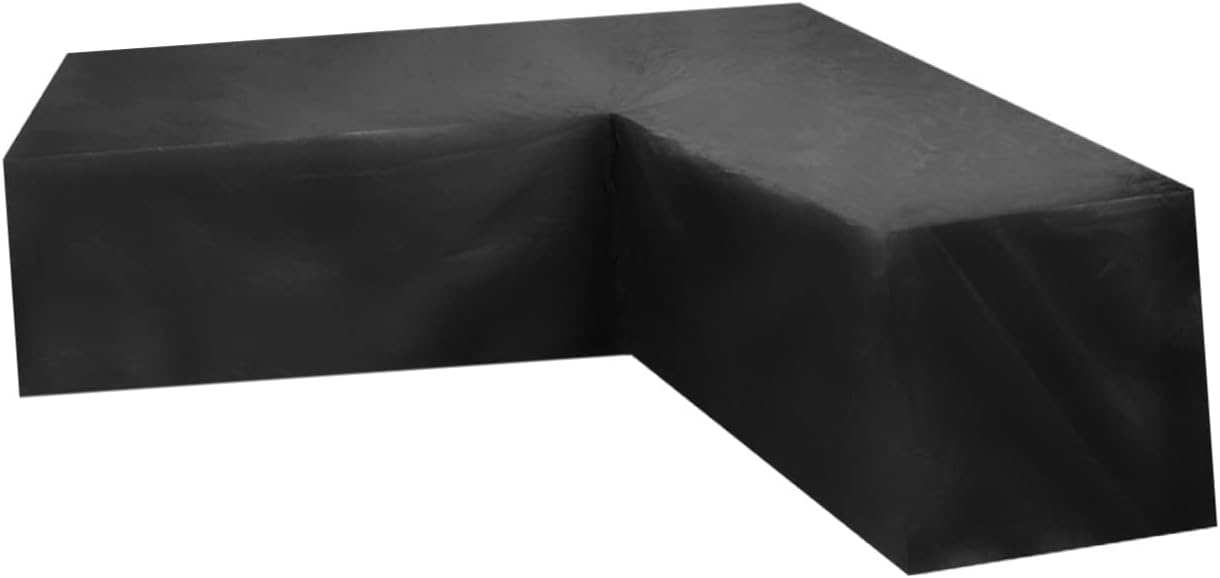 TOYANDONA L-Shaped Outdoor Waterproof Sofa Cover 210D Oxford Fabric Sectional Couch Protector for Patio Furniture Dustproof and Weather-Resistant Fits Corner Sectional Sofas