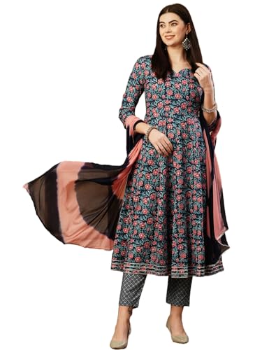 Kurta Anarkali femme en coton GoSriKi idéal pour vos fêtes et soirées d'été