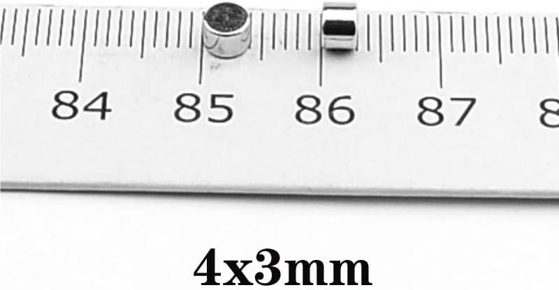 50~1000pcs 4x3 mm Small Round 4mmx3mm Sheet Neodymium disc 4x3mm Permanent NdFeB 4 * 3 mm magnet(500PCS)
