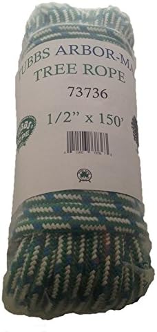 1/2" x 150' Arborist Tree Climbing Rope, 16 Carrier Braid