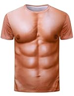 Muscle fit t shirts are made of soft and stretchy material. They have double-needle-covered seams. They are skin-friendly and will not fade The muscle t shirt with the novel and unique pattern makes it stand out. The realistic 3D printed t-shirt look...
