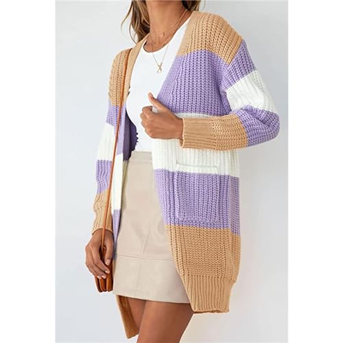 Pull d'automne à manches longues gilet de mi-saison pour weekend cocooning - 3