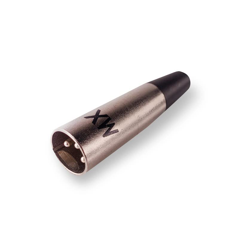 Image of MX 3 Pin XLR Microphone pin Pure Copper Nickel Plated for High Conductivity microphone (3-pin microphone male XLR, Pack of 4, Male Connector)