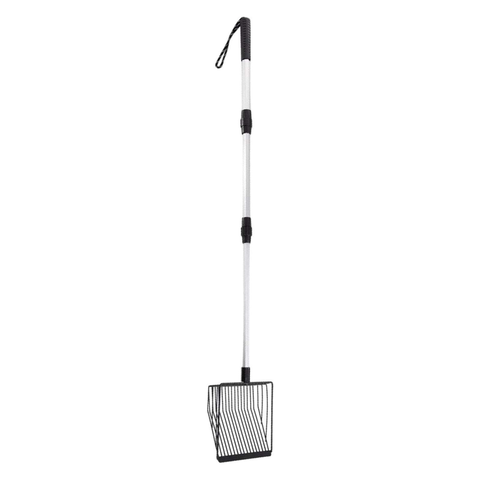 Tsophreniq Black Ergonomic Litter Shovel With Smooth Metal Sifter, Handle For Quick Scooping & Sifting In All Litter Types Multipurpose Animal Waste Shovel