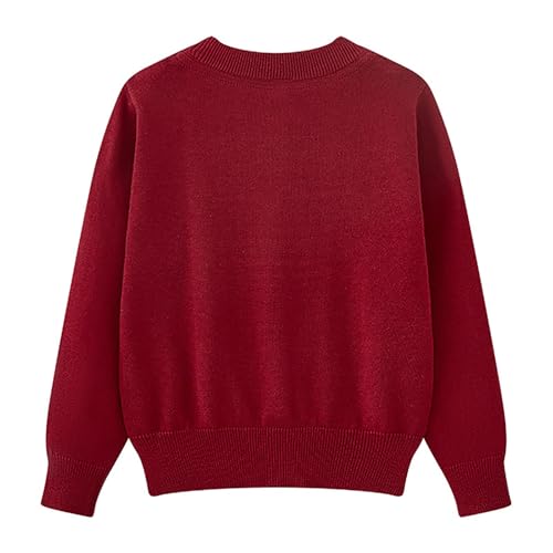Button Cardigan Sweater for Boys Girls Long Sleeve Knit Tops Jacket Comfort Warm Fall Winter Clothes Solid Outwear2