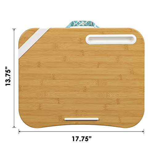 LAPGEAR Designer Lap Desk - Aqua Trellis - Image 4