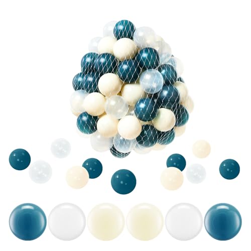 Image of FHRILEK Ball Pit Balls, Safe Non-Toxic BPA-Free Crush-Proof Plastic Balls for Toddlers, Gift for Kids Birthday & Christmas, for Indoor Playpens, Party Decorations & Amusement Activities