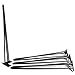 Harry's Hairpin Table Legs 28" Satin Black, 3-rod, 1/2" Thick (Set of 4 )