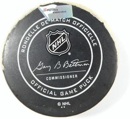 2018 Arizona Coyotes vs. San Jose Sharks Game Used Puck 1-16-18 AA0023665 - NHL Unsigned Game Used Pucks