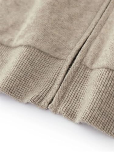 Men Women Hooded Cardigans Sweater Cashmere Pockets Zippers Soft Thick 100 Percent Merino Wool Knitted4