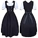 Produktbild CFJJ Damen Bierfest Kostüme Frauen Oktoberfest Karneval Trachtenkleid Mittelalter Vintage Maidservant Kleid Cosplay Kostüm Mini Dirndl Kleid Sexy Midi-Kleid