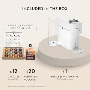 Nespresso Vertuo Pop+ Deluxe Coffee & Espresso Maker by Breville, White — photo 4 of 6