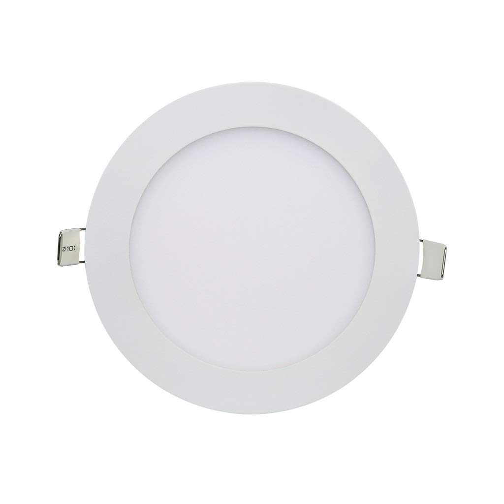 HynJGih Downlight Led Ceiling Light Embedded Ultra-Thin Panel Light Living Room Square Aisle Spotlight Corridor Lights(4W,Round Tricolor Light)