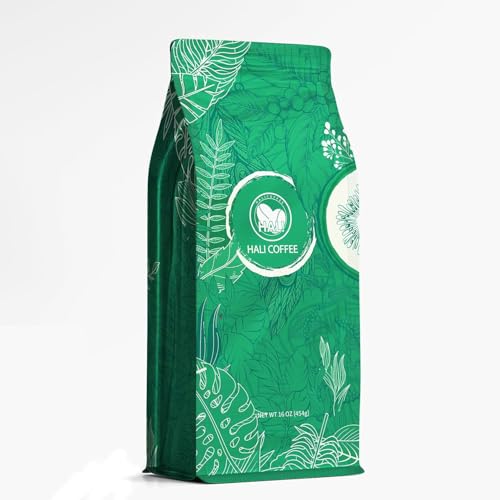 HALI Whole Coffee Beans, Espresso, Medium Dark Roast, 16oz