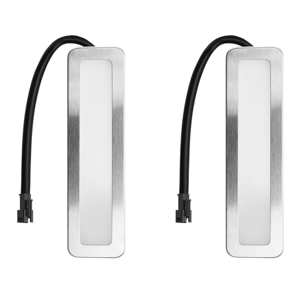 LA BAIESO Range Hood Light Bulbs,120mm LED Cooker Light 1.5W Rectangle Smoke Ventilator Lamp,DC 12V White SM Socket-Male-Frosted