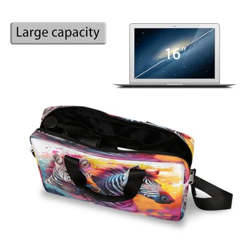 Maletín para Laptop 15.6-16 pulgadas diseño Cebra África miniatura 5