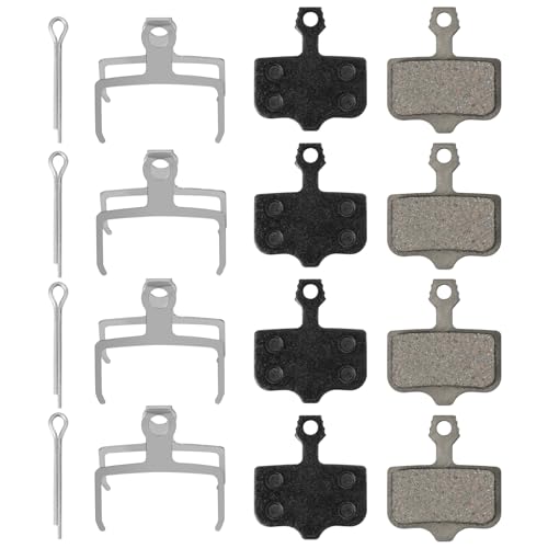 4 Paar Fahrrad Scheibenbremsbeläge, Scheibenbremse Fahrrad 33 x 30mm, Fahrradbremsen für Scheibenbremsbeläge Bremssteine Scheibenbremse Compatible with E1 E3 E5 E7 E9 CR ER XO XX Bicycle Brake Pad