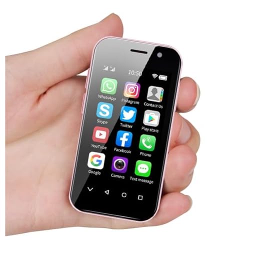 Mini 4G Smartphone Unlocked, 3.0 Inch Dual Sim Quad Core Mini Phone Premium Child Phone Small Smartphone Student Pocket Cellphone, 2+16GB (Pink)