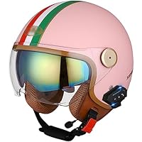 Bluetooth Open Motorhelm 3/4 Motorhelm Met Ingebouwd