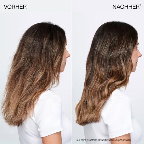 Redken Haarshampoo für trockenes und brüchiges Haar, Belebt und hydratisiert, Mit Omega-6 und Argan-Öl, All Soft Shampoo, 1 x 500 ml – Ansicht 9