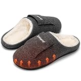 Dr.Warm Heated Slippers for Women Men, 3400mAh 3.7V Rechargeable Battery Heating Shoes with Anti-Skid Rubber Sole, Thermal Electric Fuzzy Slippers Foot Warmer for Cold Winter/S