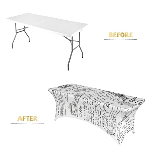 Nappe élasthanne extensible Tour Eiffel 1m80 de qualité premium