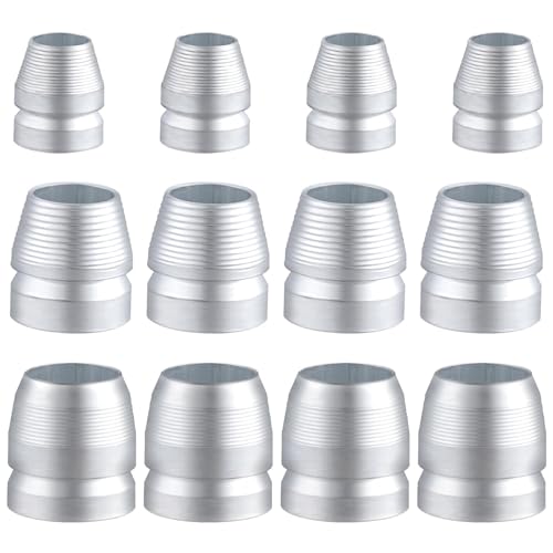 Deozu 12 Round Axe Handle Wedges, Safety Metal Hammer Handle Wedges Kit for Axe Sledge Claw (0.31''/0.39''/0.47'')