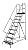 Tri-Arc KDSR109246-D2 9-Step 20" Deep Top Steel Rolling Industrial & Warehouse Ladder with Handrails, 24" Wide Perforated Tread