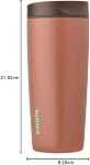 Owala SmoothSip Slider Insulated Stainless Steel Coffee Tumbler, Reusable Iced Coffee Cup, Hot Coffee Travel Mug, BPA Free 20 oz, Cozy Cocoa