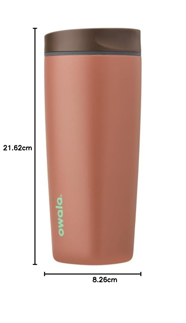 Owala SmoothSip Slider - Stainless Steel - 20 oz. - Grey/Brown (Cozy Cocoa) (Amazon)