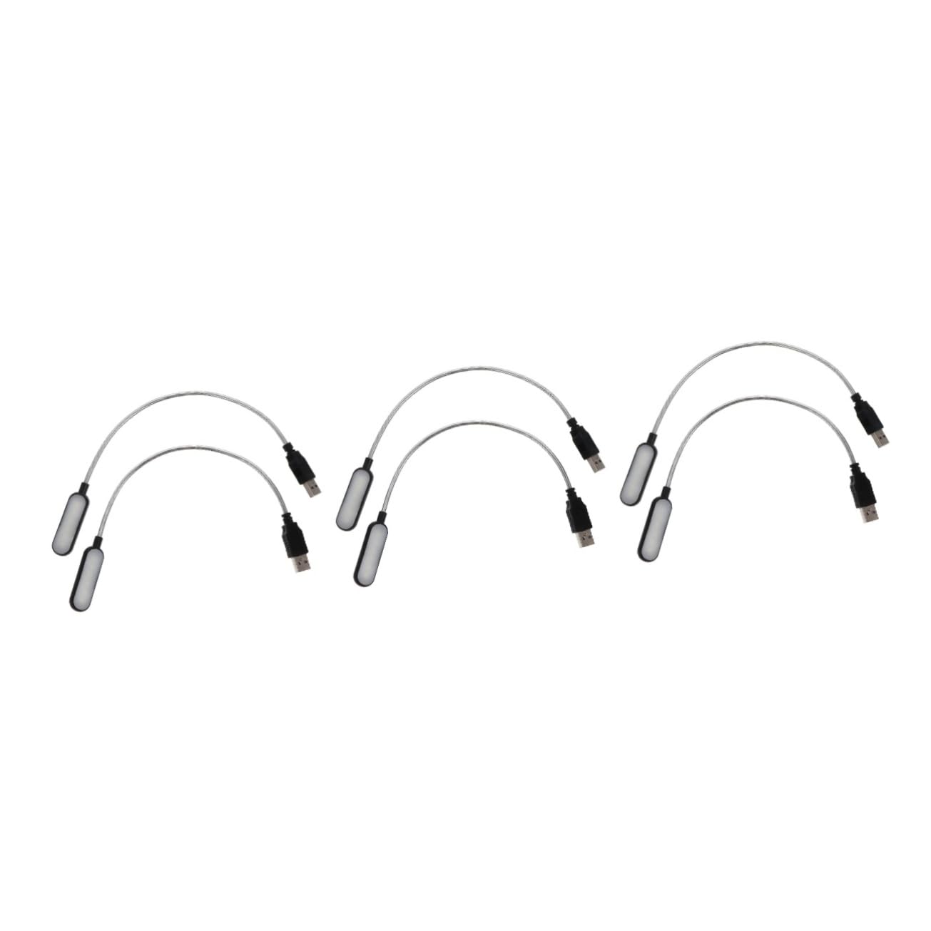 jojofuny 6pcs USB Laptop Computer Reading Lamp Laptop Lamp Accessories Clip Reading Light Usage — image 1
