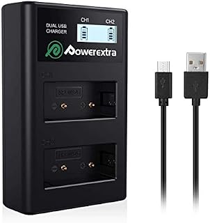 Powerextra NP-W126S Battery Charger Compatible with Fujifilm NP-W126s, X100f X-A1 X-A2 X-A3 X-A5