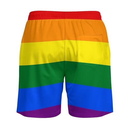 Supdreamc Mens Swim Trunks with Compression Liner Swimming Shorts Quick Dry Beach Sport Shorts S-3XL3