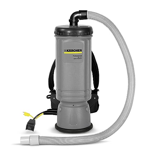 Kärcher - Limpiador de vacío para Mochila Comercial - BV 7/1 - Filtración de Niveles HEPA - Lightweigth, Ergonomic and Quiet - 50 pies. Cord