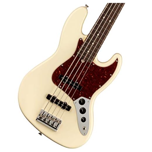 Fender American Professional II 5-String Jazz Bass, Olympic White, Rosewood Fingerboard