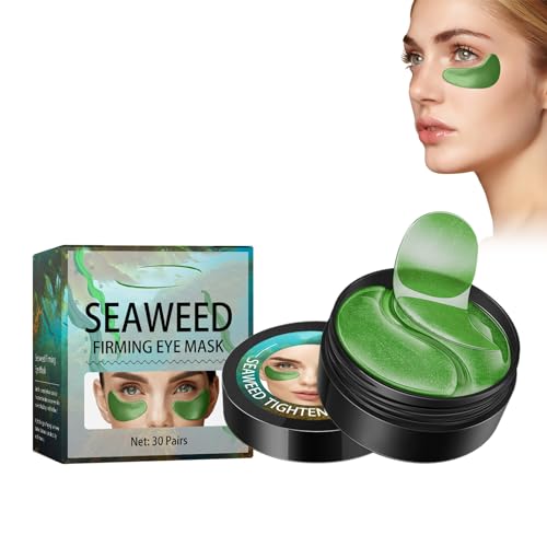 Dyceittdia 60PCS Maschera per Gli Occhi, Maschera per Gli Occhi Alle Alghe, Patch per Gli Occhi di Alghe, Maschera Occhi liftante Alle Alghe Marine, Maschera Occhi Rassodante, Eye Mask