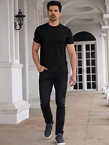 Men Soft T-Shirt Casual Short Sleeve Lightweight Basic Tee Shirts Big & Tall2