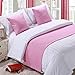 Bed Runner Letto Runner Runner da letto Biancheria da letto per hotel premium letto per sciarpa letto per bandiera copriletto copriletto copriletto striscia rosa _ (cuscino abbraccio + anima cuscino)
