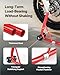 VEVOR Motorcycle Rear Wheel Stand, 850 LBS Load Capacity Heavy Duty Rear Wheel Stand with U + L Fork Swingarm Spool, Adjustabe Motorcycle Lift Jack Stand, for Suzuki Yamaha Honda Kawasaki, Red