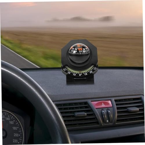 Brújula para tablero de auto con inclinómetro portátil para navegación segura miniatura 6