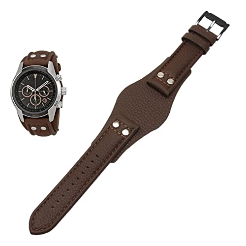 Bracelet de montre cuir 22 mm pour Fossil CH2592 CH2564 CH2565 CH2891 CH3051 homme
