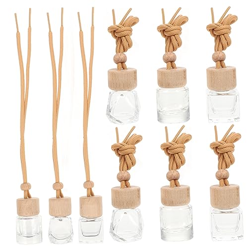 DEARMAMY 9Piezas Difusor De Fragancia Para Automóvil De Perfume De Vidrio Multipropósito Difusor Compacto De Aromas